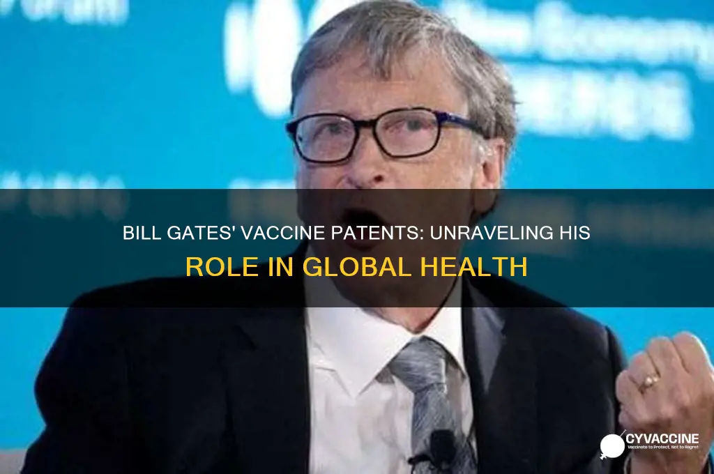 how many vaccine patents does bill gates have