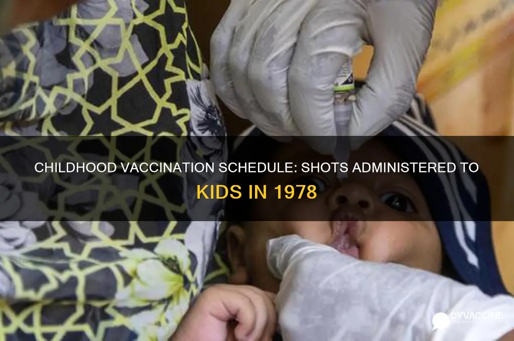 how many vaccine shots for kids in 1978