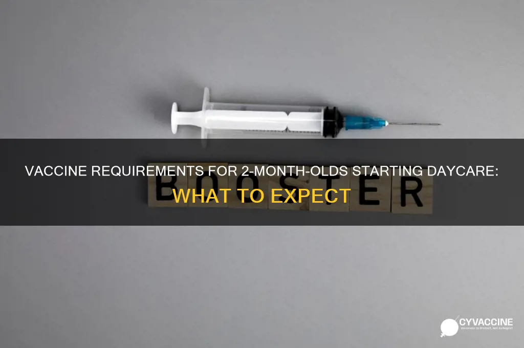 how many vaccines 2 month old baby for daycare