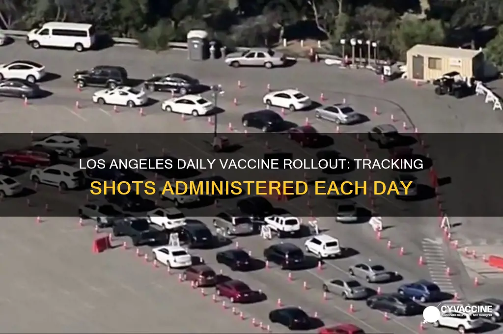how many vaccines a day in los angeles