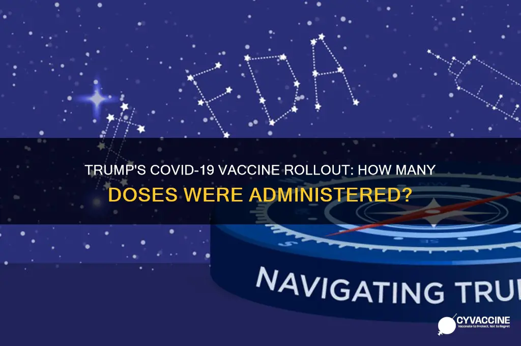 how many vaccines administered under trump