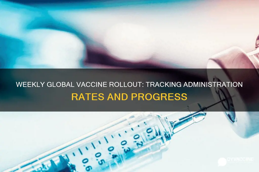 how many vaccines are being administered per week