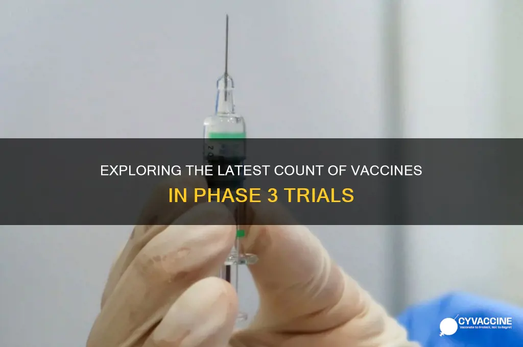 how many vaccines are in phase 3 trials