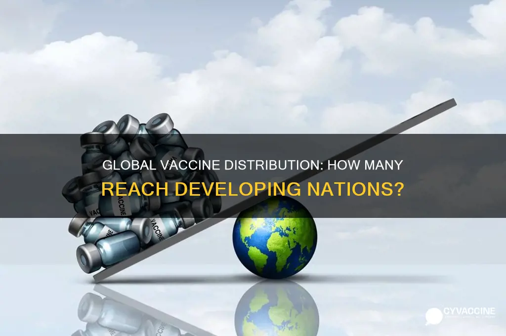 how many vaccines are sent to developing countries