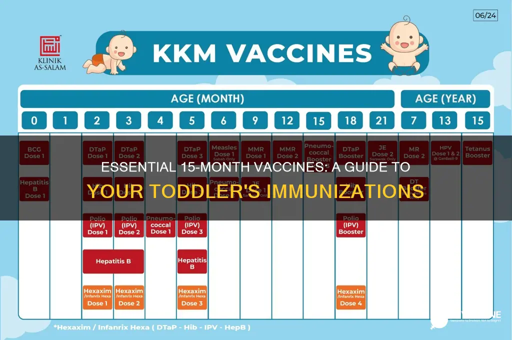 how many vaccines at 15 months