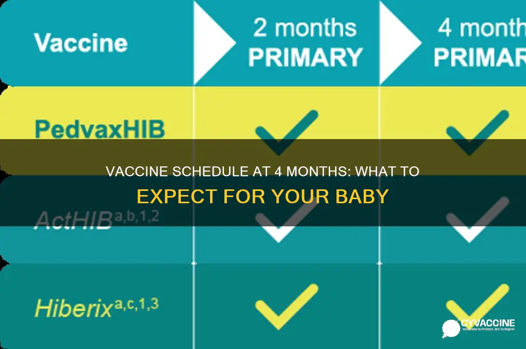 how many vaccines at 4 months