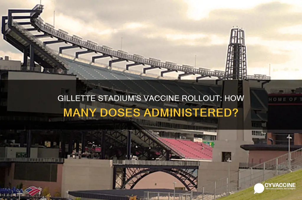 how many vaccines at gillette stadium