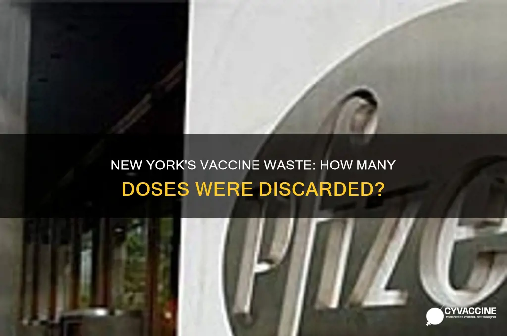 how many vaccines did new york throw away