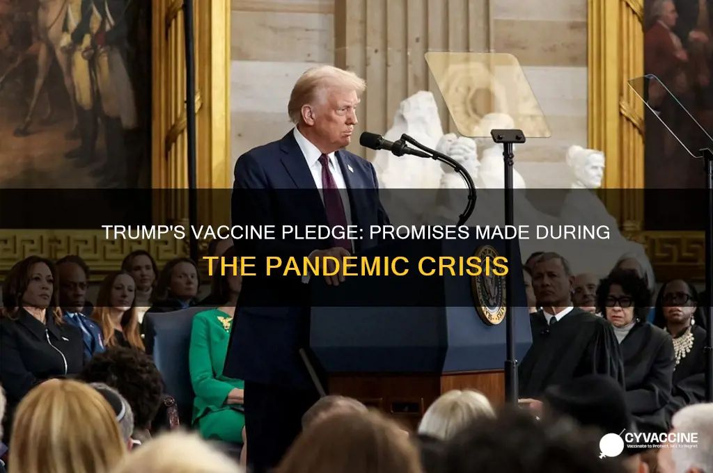 how many vaccines did trump promise