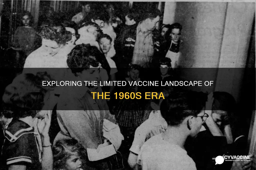 how many vaccines existed in 1960