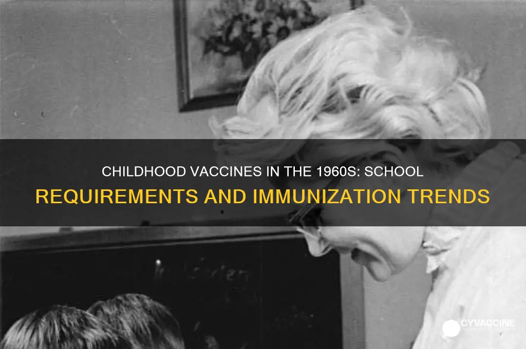 how many vaccines for kids in school in the 1960s