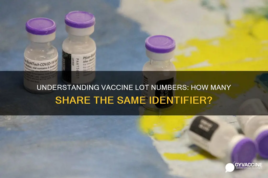 how many vaccines have the same lot number