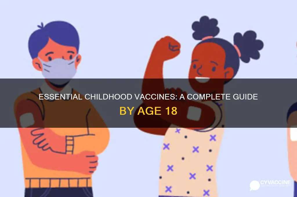 how many vaccines should a child have by age 18
