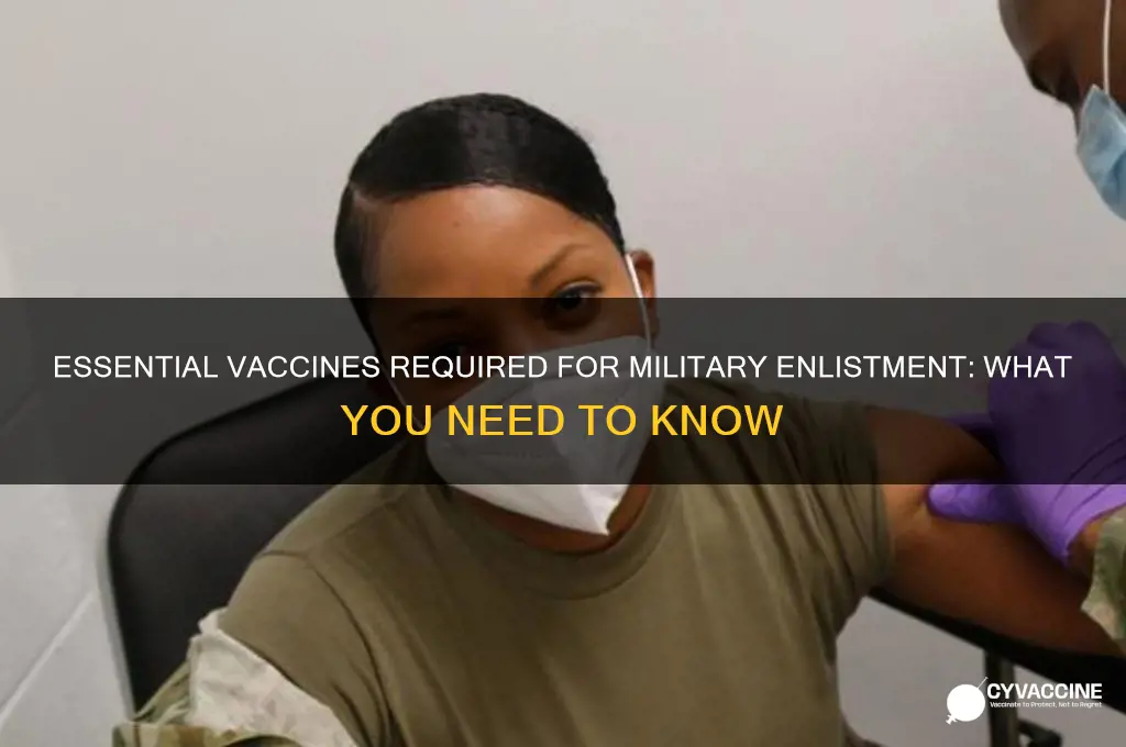 how many vaccines to join military