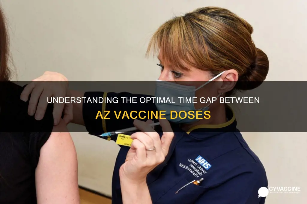 how many weeks between az vaccine