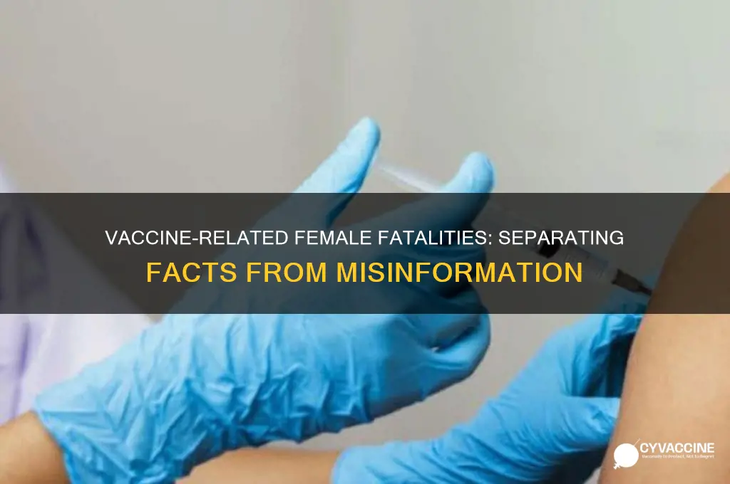 how many women have died from the vaccine
