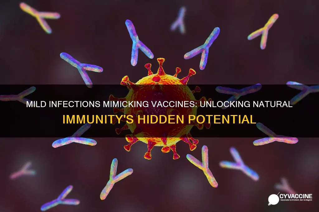 how might a mild infection act similarly to a vaccine