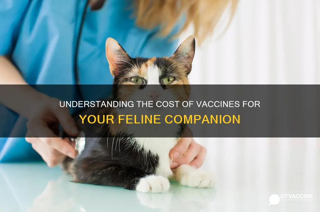 how mmuch does a vaccine cost for cats