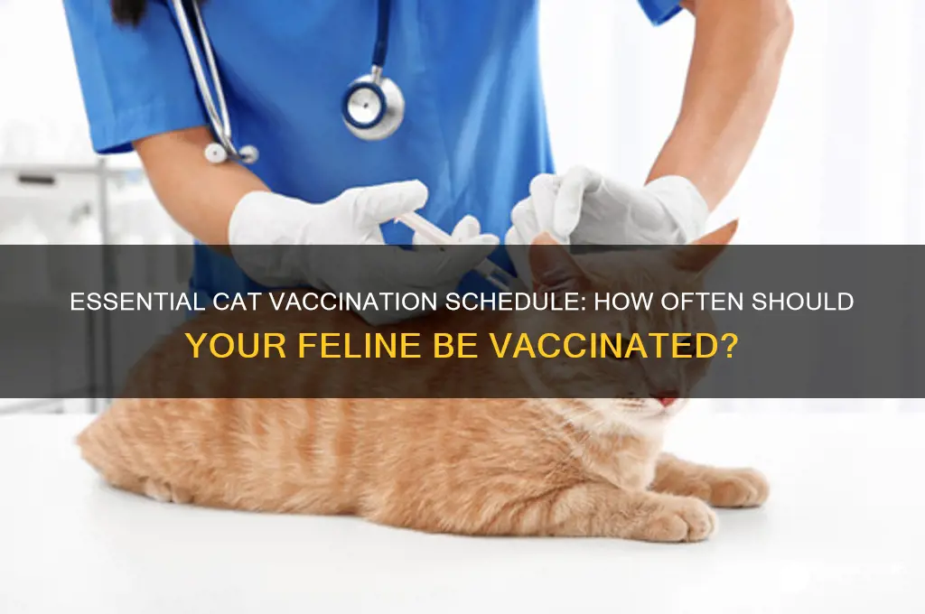 how often are cats supposed to be vaccinated