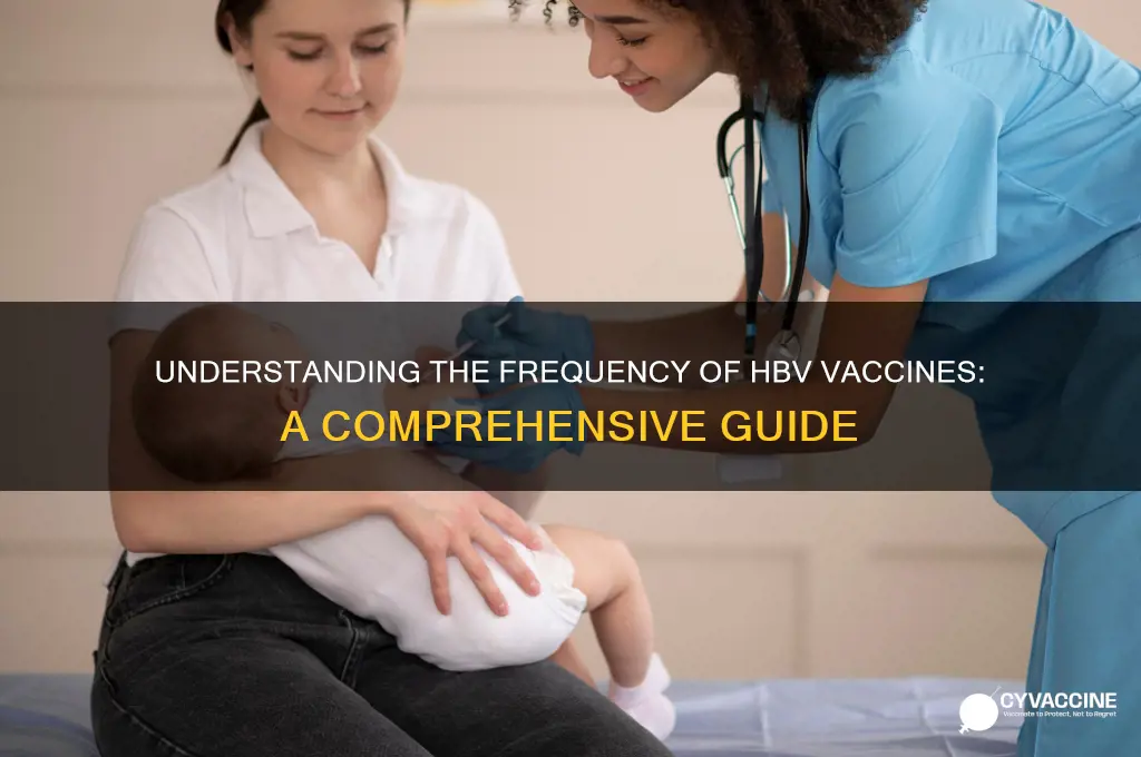 how often are hbv vaccines givin