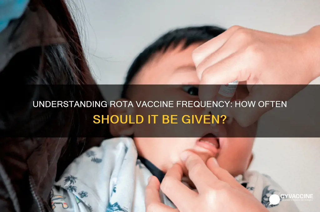 how often are rota vaccines givin