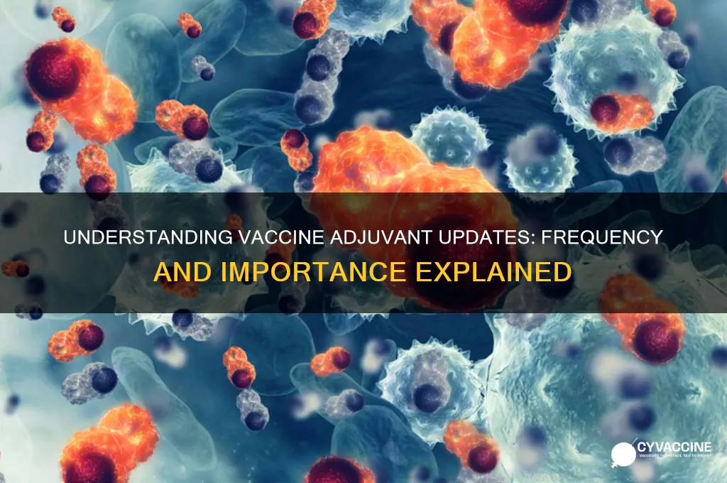 how often are vaccine adjuvants cahnged