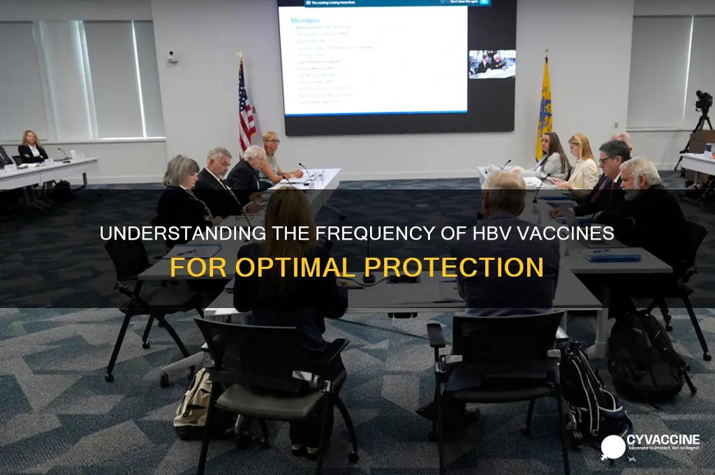 how often are vaccines for hbv