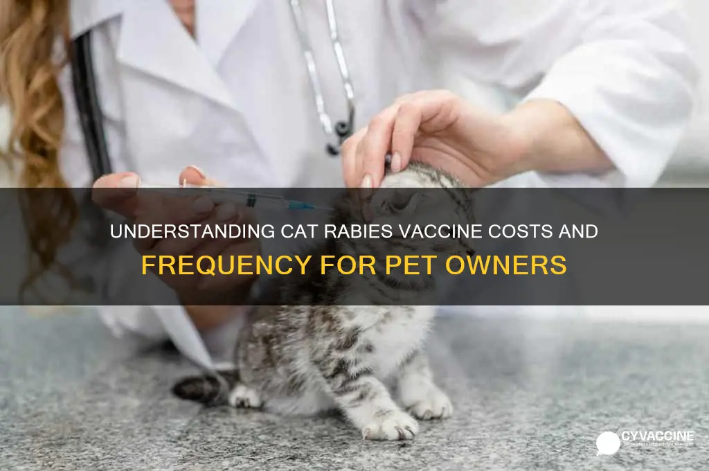 how often cat rabies vaccine cost