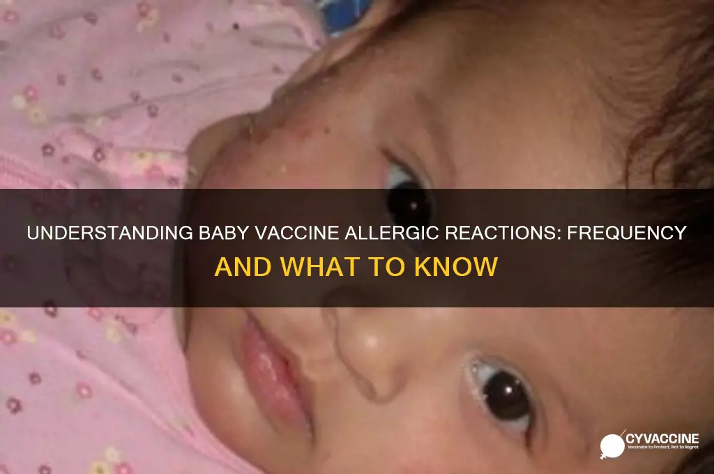 how often do babies have allergic reaction to vaccines
