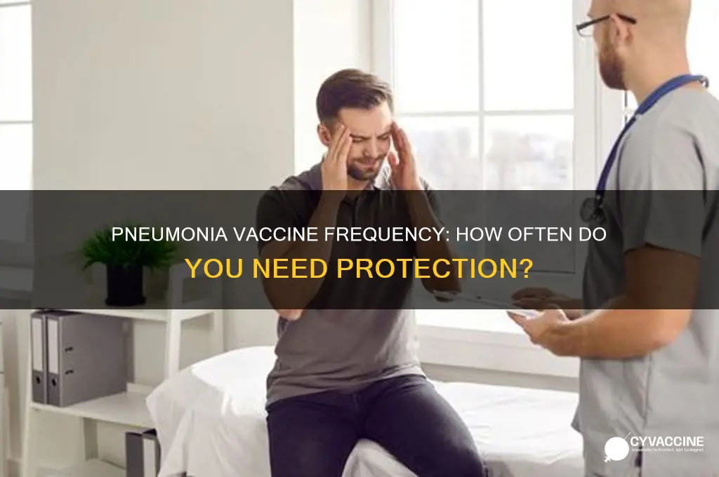 how often do you ned the pneumonia vaccine