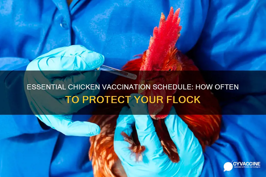 how often do you vaccinate chickens