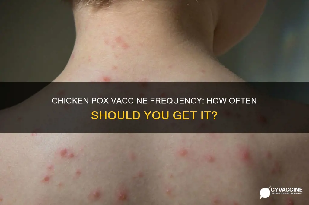how often for chicken pox vaccine