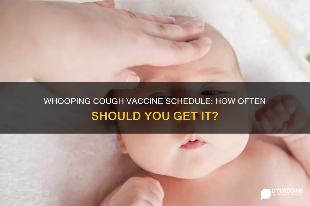 how often for whooping cough vaccine