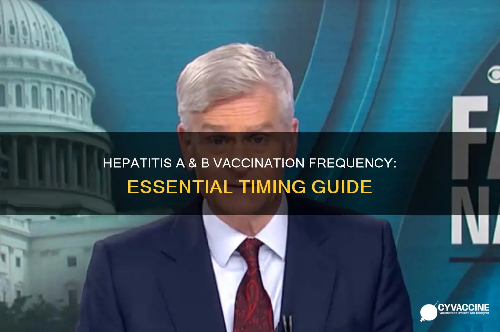 how often hep a b vaccine