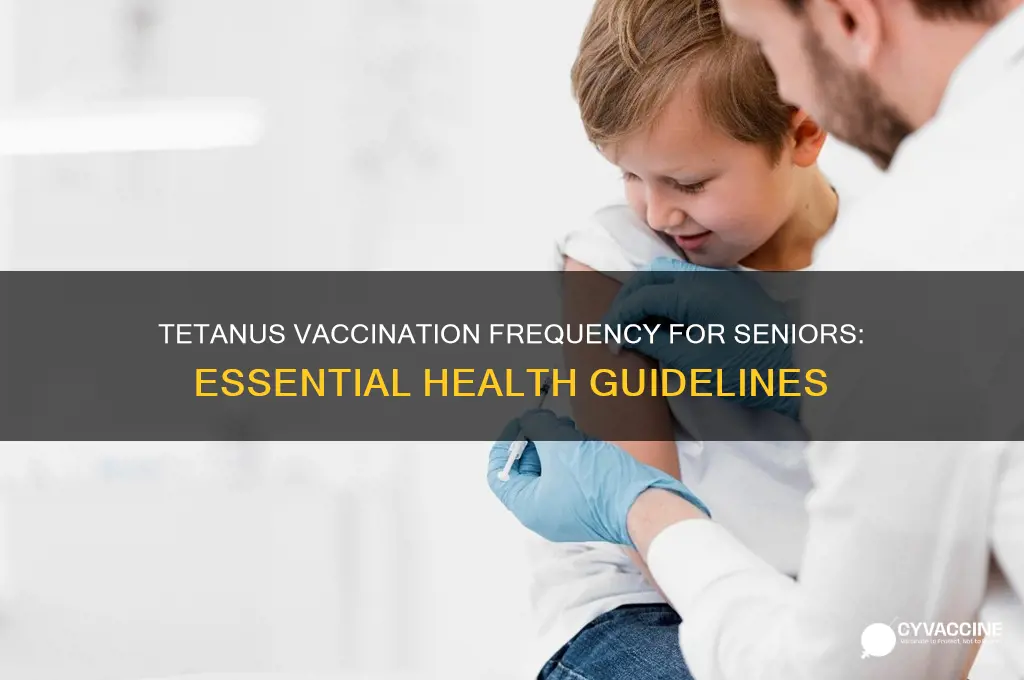 how often is a tetanus vaccination recommended for older adults
