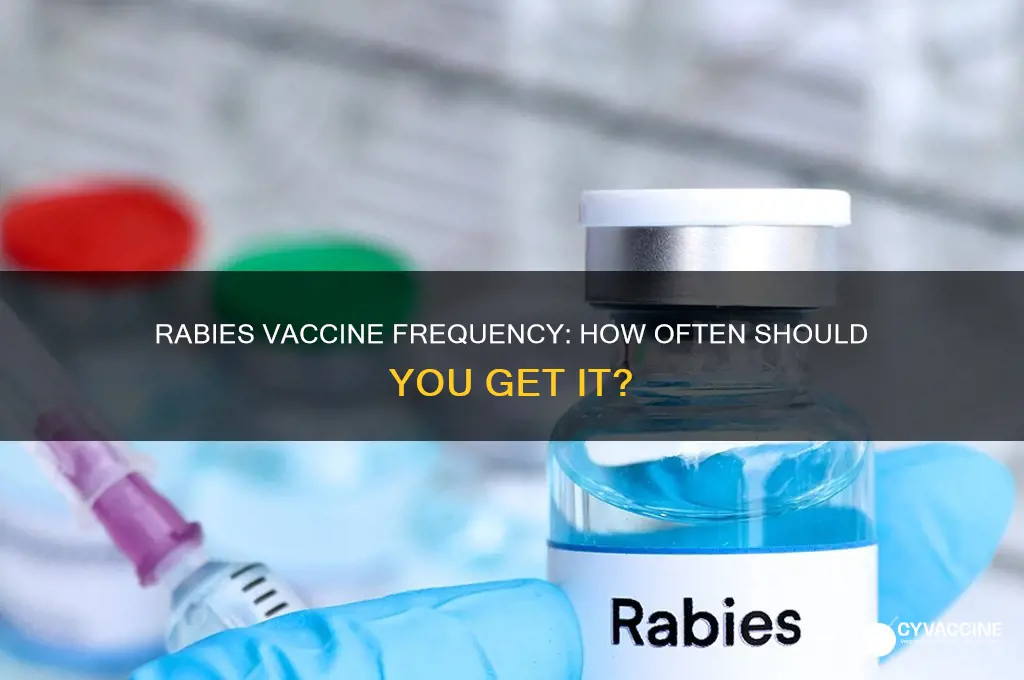 how often is the rabies vaccine