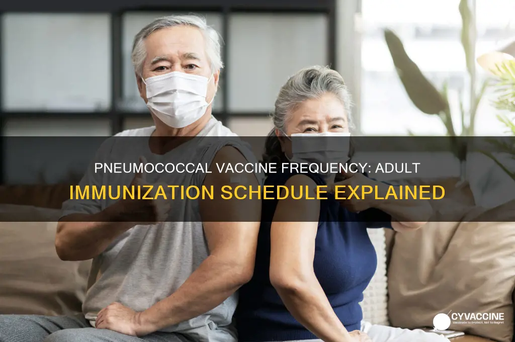 how often pneumococcal vaccine for adults
