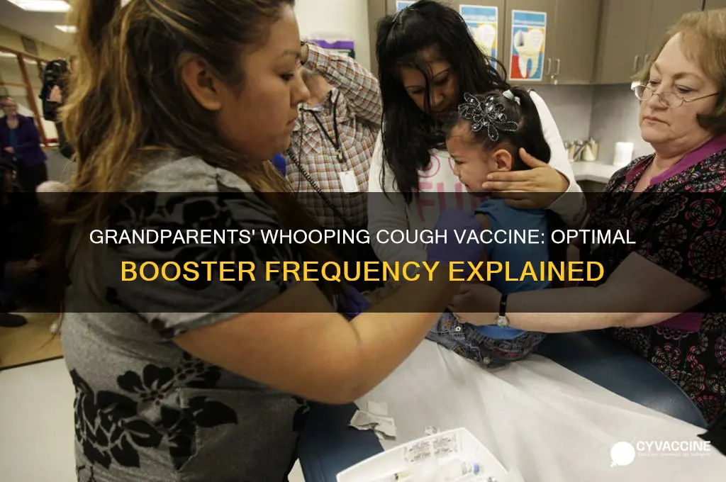 how often should grandparents have whooping cough vaccine