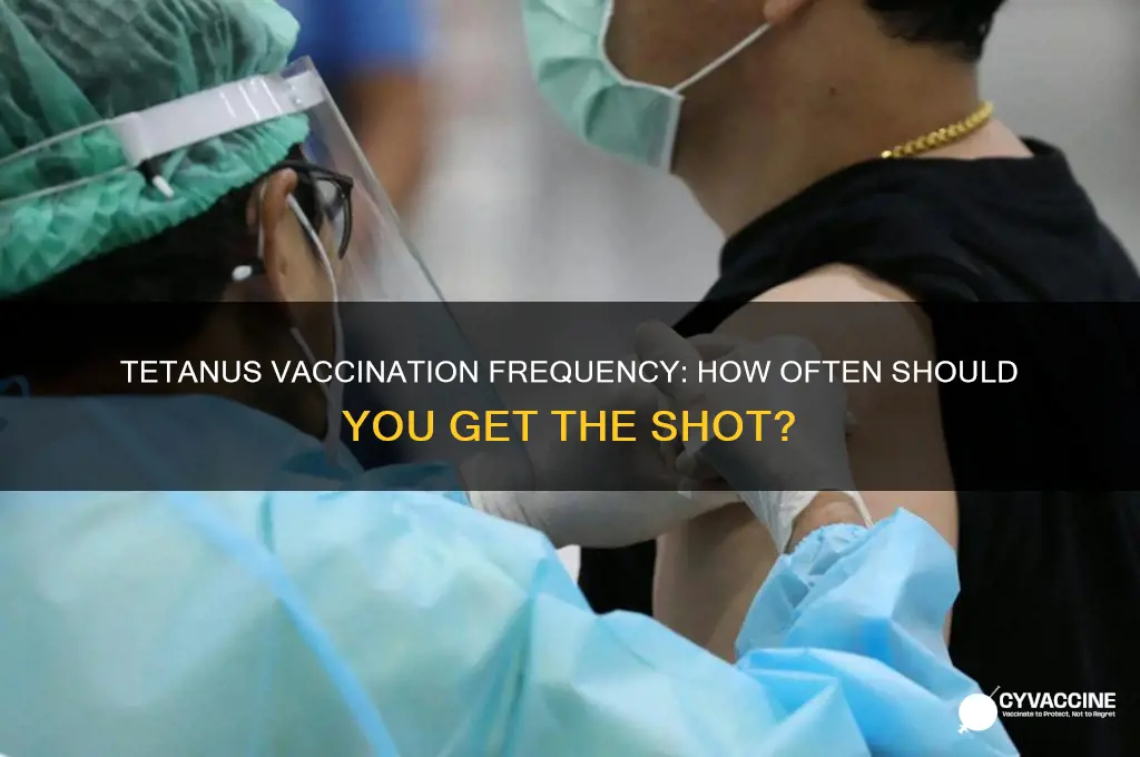 how often should i have a tetanus vaccination
