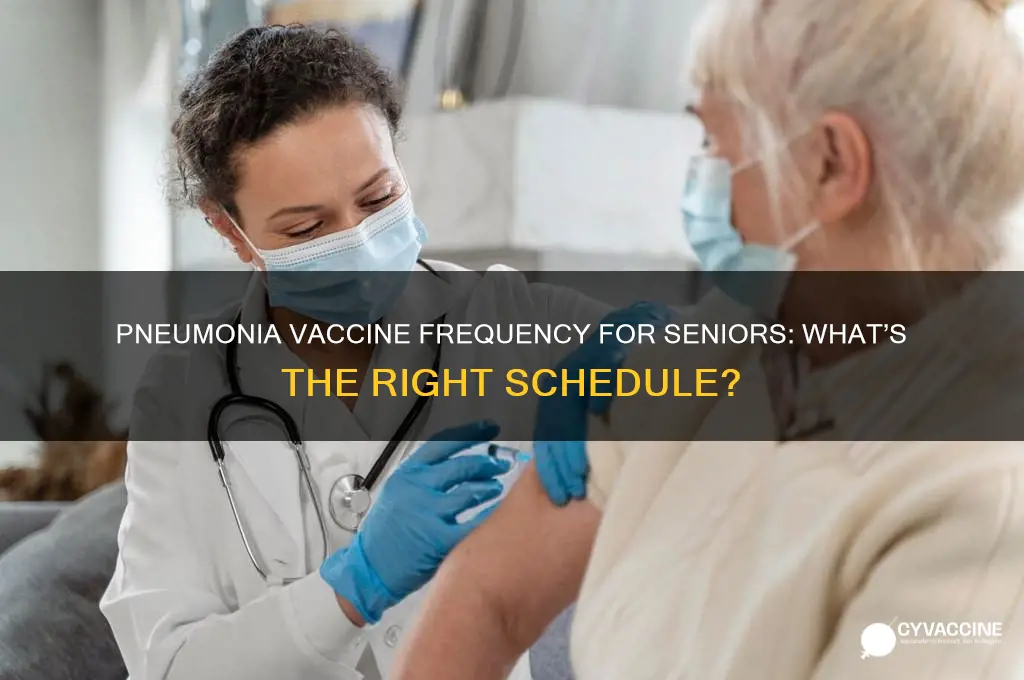 how often should older adults have a pneumonia vaccine