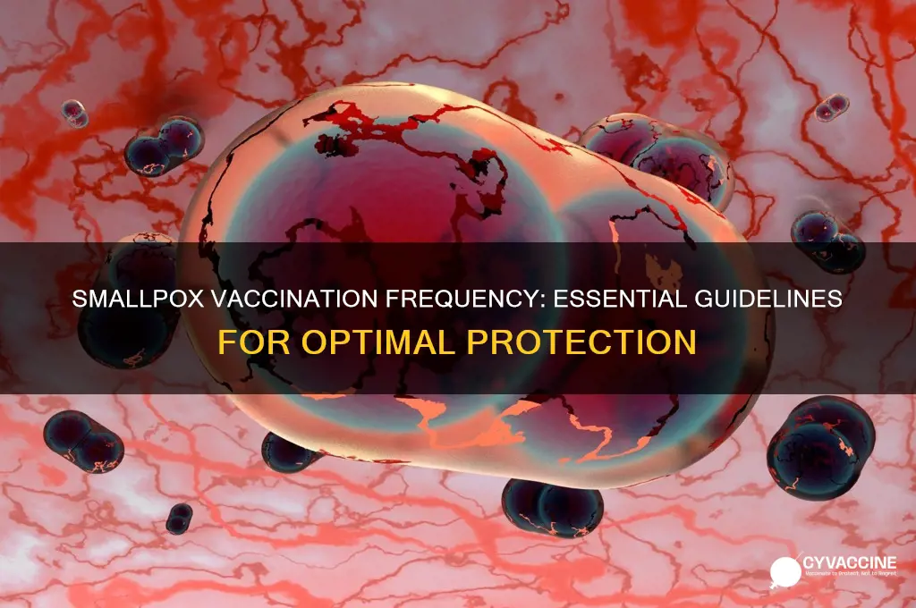 how often should one have vaccination for smallpox