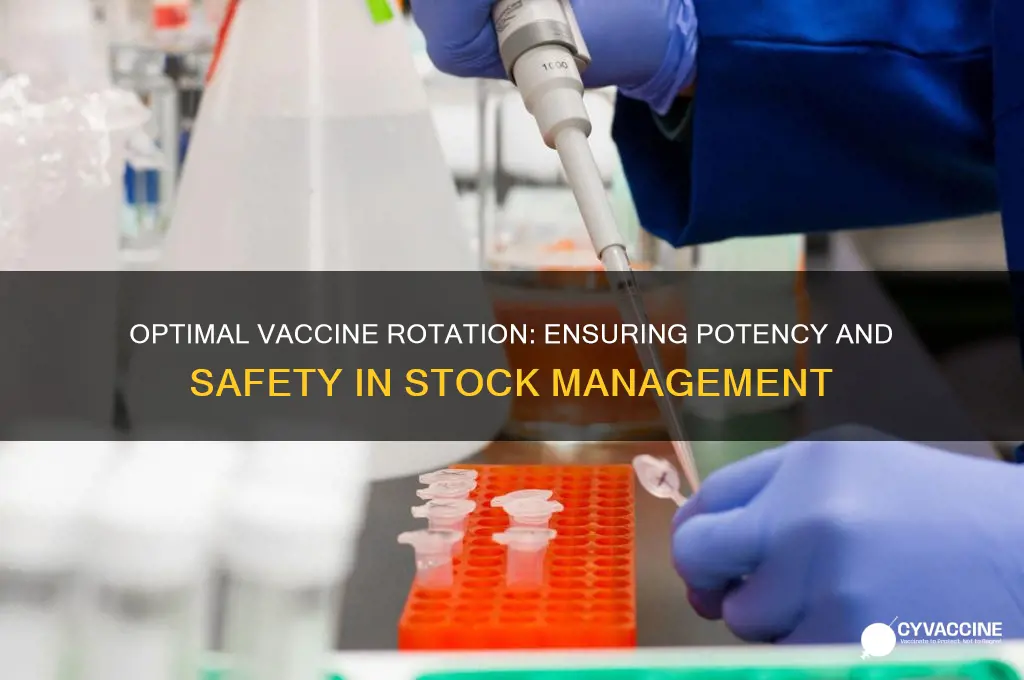 how often should the vaccine stock be rotated