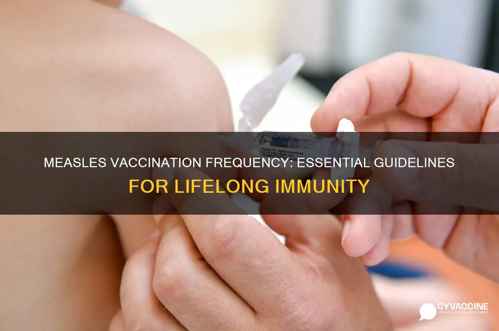 how often should you be vaccinated for measels