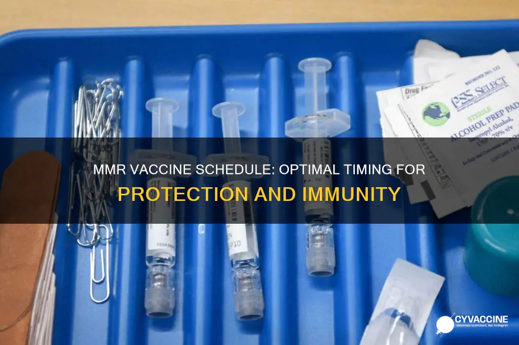 how often to do mmr vaccine