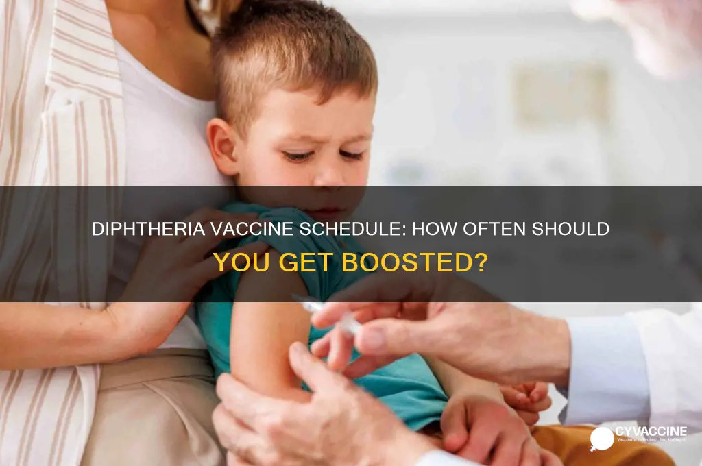 how often to have diphtheria vaccine