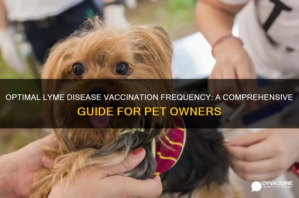 how often to vaccinate for lyme