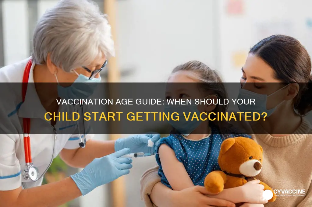 how old a child must be for vaccinations