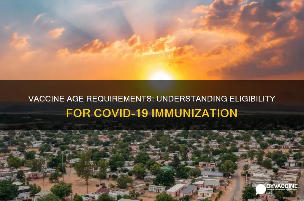 how old do you have to be for the vaccine