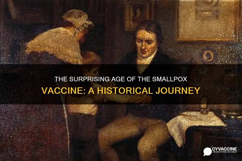 how old is the smallpox vaccine