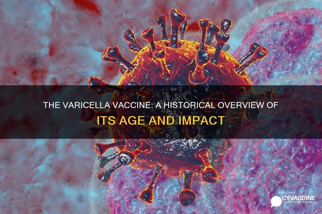 how old is the varicella vaccine